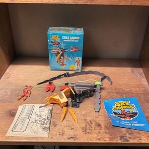 Kenner Sky Commanders‎ Vintage Toy, Cable Cannon Pete Crane Boxed, Action Figure